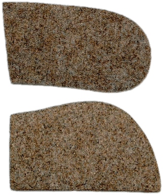 Eco Wool Front And Rear Inserts - Wool (380x410), Png Download