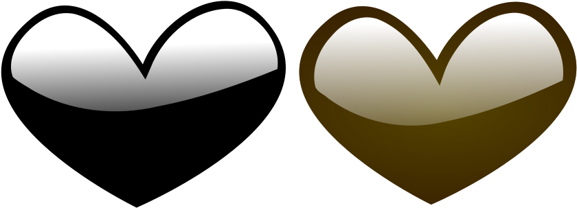 How To Set Use Gloss Twice Hearts Clipart (900x323), Png Download