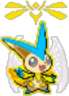 Powerful Victini - Circle (420x420), Png Download