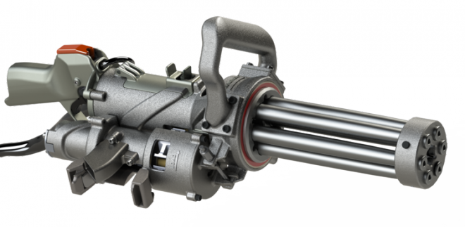 Xm556 Microgun (660x323), Png Download
