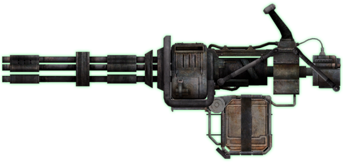 Fallout New Vegas Minigun (680x350), Png Download