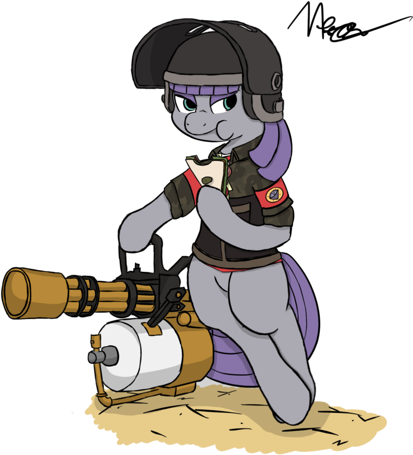 Messenger, Australium Minigun, Crossover, Eating, Food, - Cartoon (983x1024), Png Download