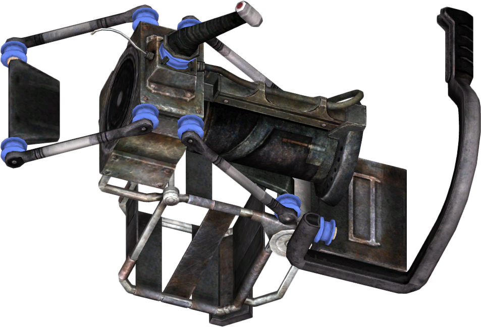 Minigun Damped Subframe - Fallout New Vegas Minigun (1200x900), Png Download