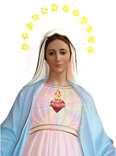 Madonna Santa Png - L'imitazione Di Maria (392x539), Png Download