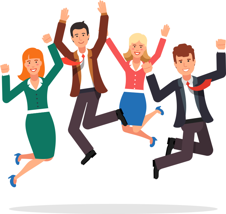 Tour Celebrate - Happy Business People Jumping (800x800), Png Download