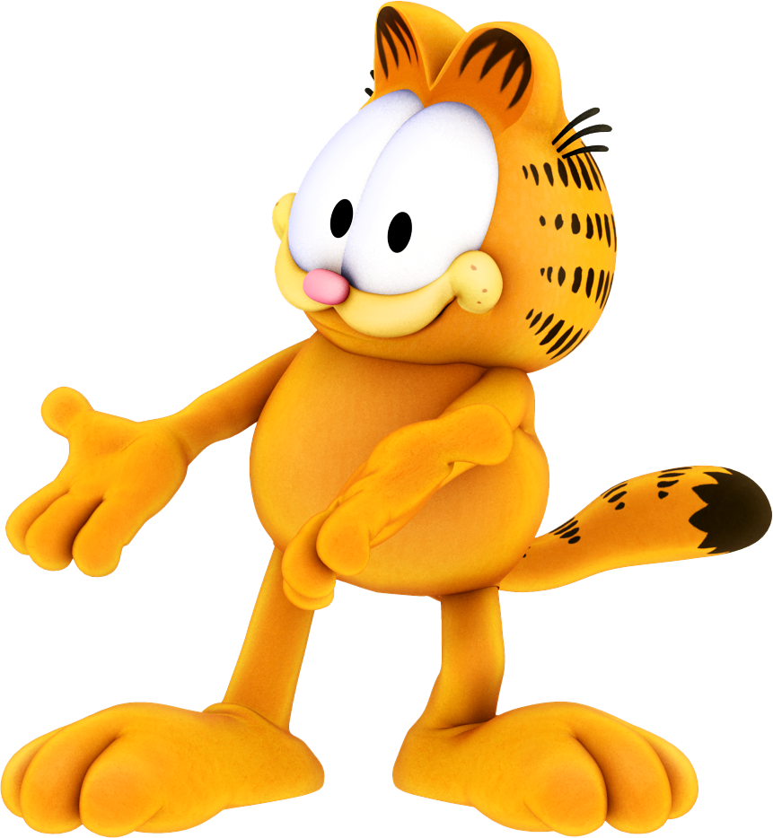 File History - Garfield (861x934), Png Download