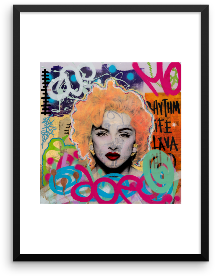 Image Of Madonna - Modern Art (1000x1000), Png Download