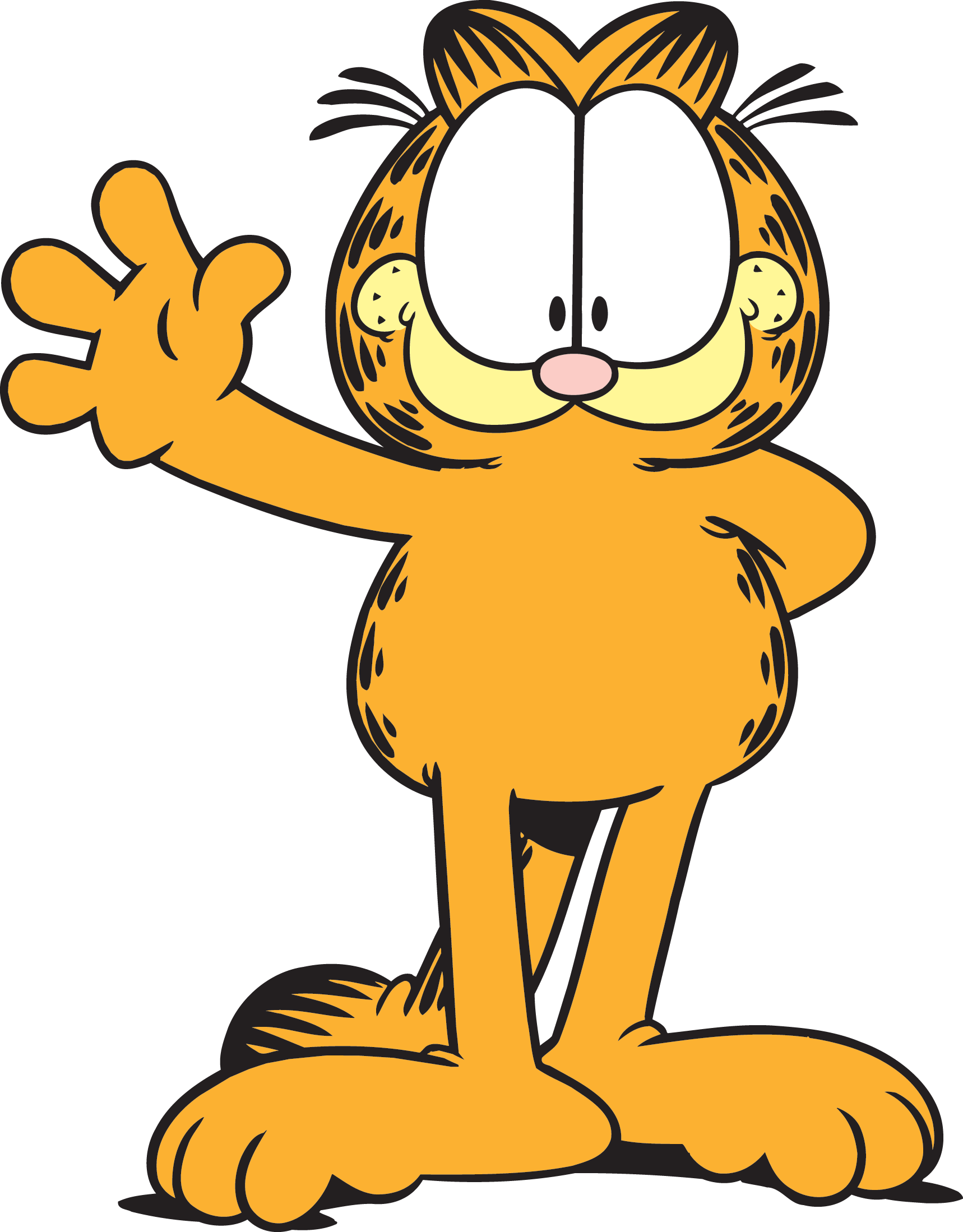 About Paws - Garfield Viber Sticker (1718x2198), Png Download