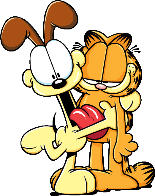 Posted By Tommytonkasudios At - Garfield And Odie Png (547x687), Png Download