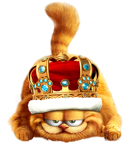 Garfield King Png Free Picture - Garfield 2 Tale Of Two Kitties Ps2 (550x600), Png Download