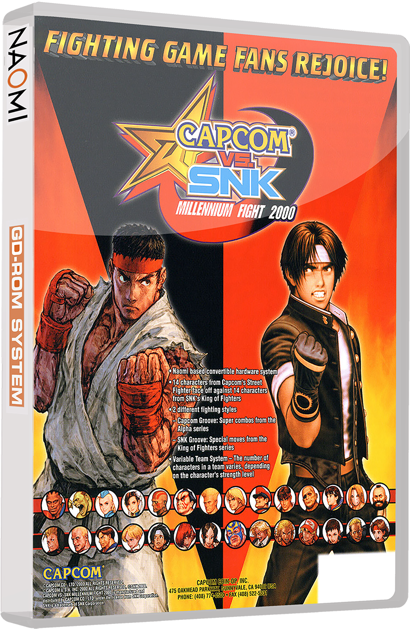 Sega Naomi 3d Boxes With Discs (gd-rom Set) - Capcom Vs Snk Pro Playstation Ps1 (850x1268), Png Download