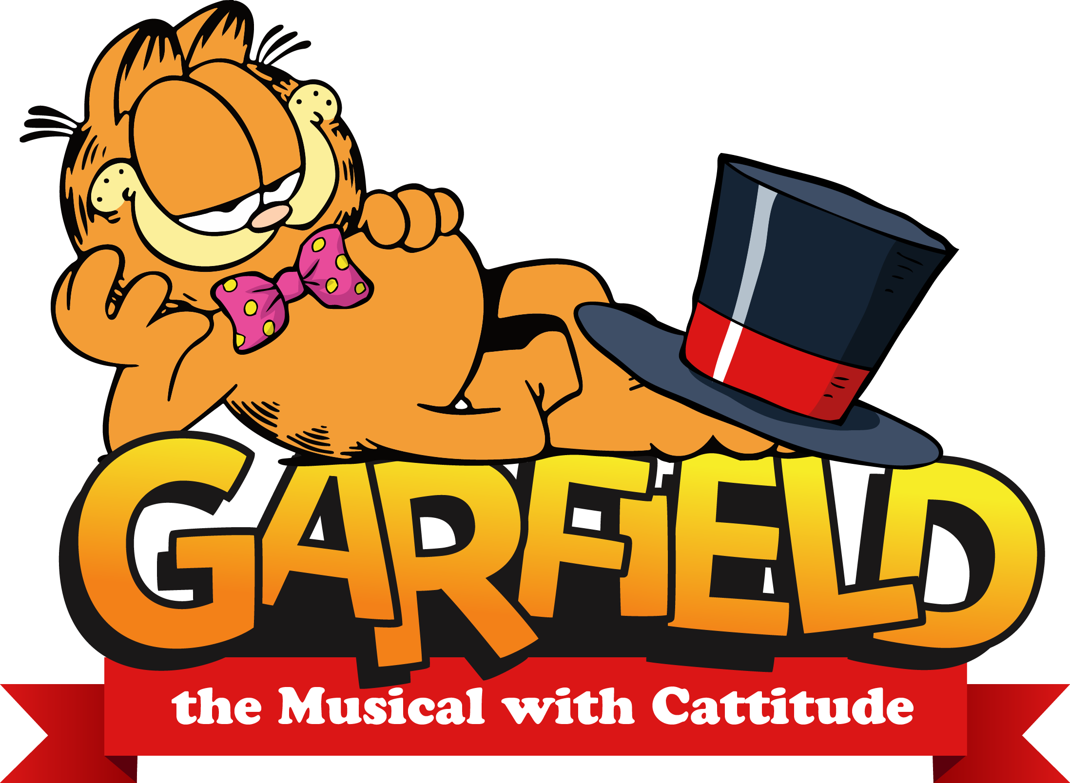 Garfield The Musical - 12 Garfield Decal Sticker For Case Car Laptop Phone (2195x1607), Png Download