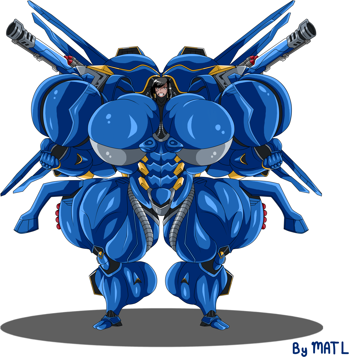 Commission - Pharah 2/2 - Fur (1280x1280), Png Download