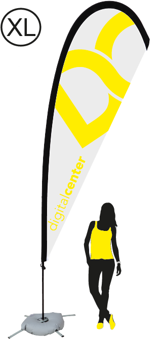 Bandera Lagrima Xl - Flag (411x747), Png Download