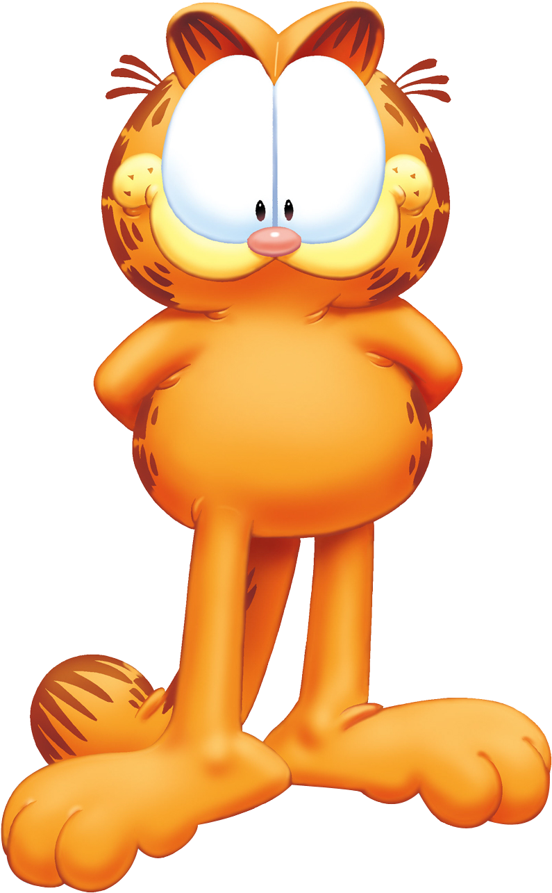 Garfield 3d (989x1500), Png Download