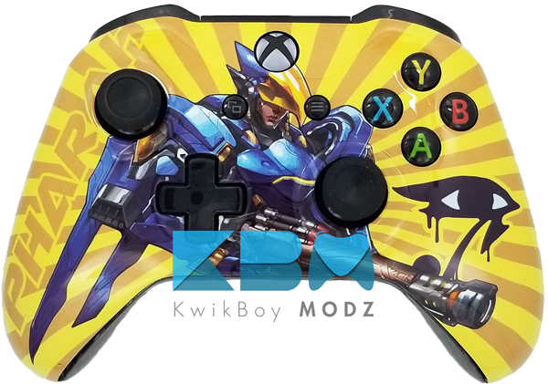 Custom Pharah Xbox One Controller - Overwatch Ow Pharah Unisex Handbag Leather Rectangle (500x351), Png Download