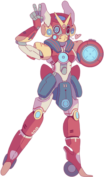 Day 6 Mech - Magical Girl Mech (500x647), Png Download