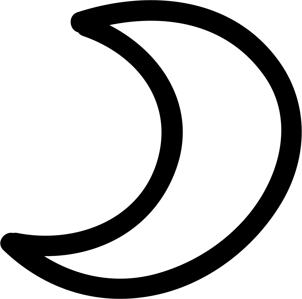 Moon Phase Hand Drawn Outline Comments - Hand Drawn Moon Icon (982x970), Png Download