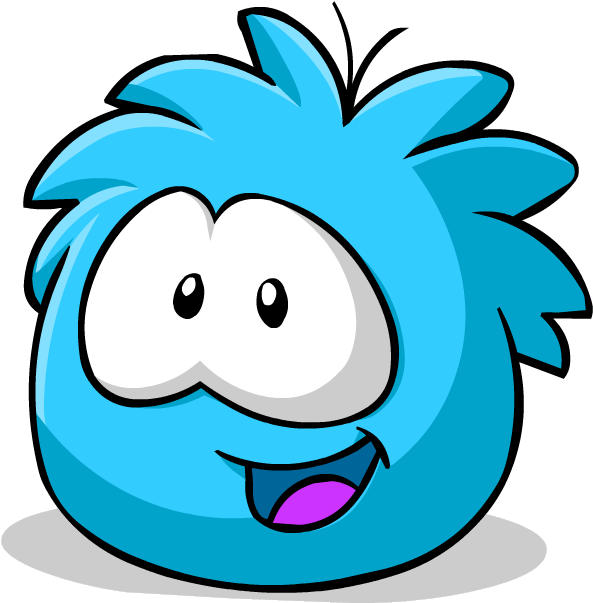 Cartoon Buck Teeth - Club Penguin Puffle Azul (724x700), Png Download