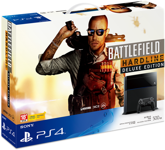 “playstation®4 Battlefield Hardline Bundle Pack” To - Pack Ps4 Battlefield Hardline (800x616), Png Download