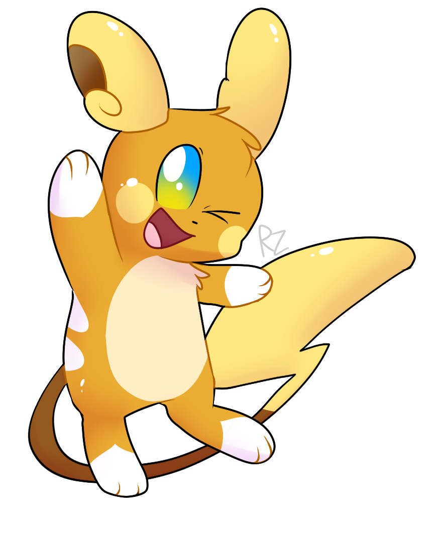 Alolan Raichu - Raichu (874x1064), Png Download