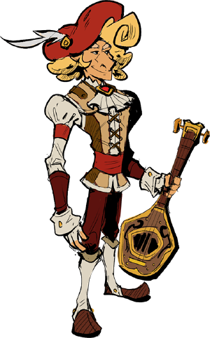 Bard - Has Been Heroes Bard (300x483), Png Download