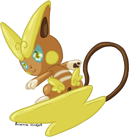 So I Totally Adore Alolan Raichu So There's A Shiny - Drawing (540x580), Png Download