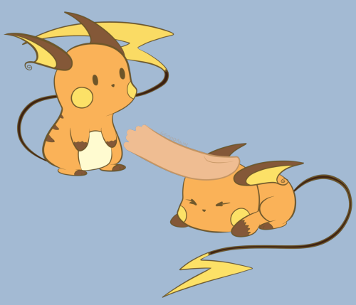 I'm Also Pretty Psyched About The Alolan Raichu Like - Cartoon (500x429), Png Download
