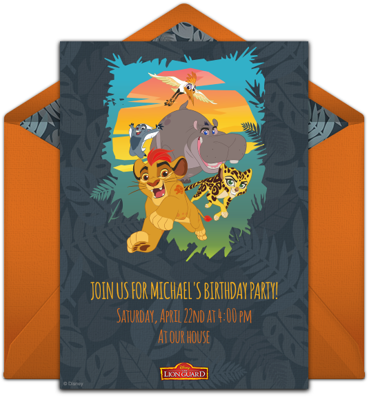 The Lion Guard Online Invitation - Lion Guard Party Supply And Balloon Decoration Bundle (650x650), Png Download