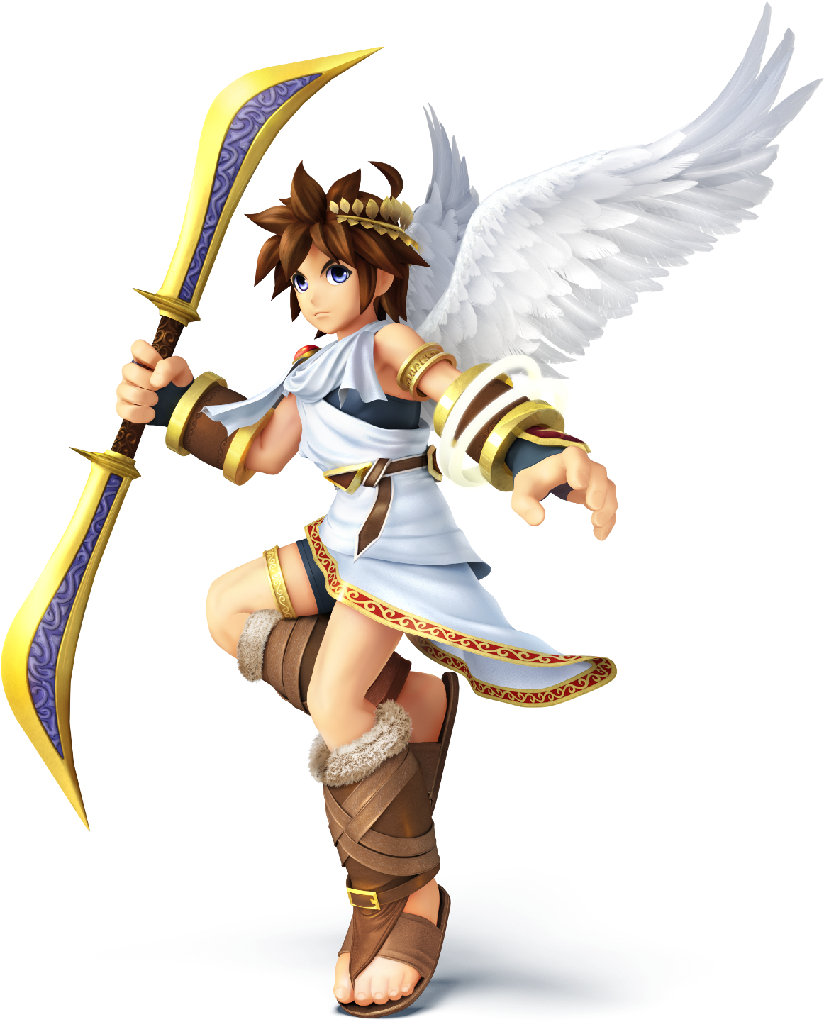 440px-pit Ssb4 - Pit Super Smash Bros Wii U (440x482), Png Download