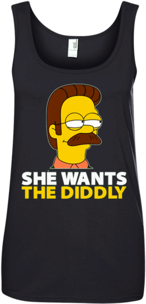 Dynamicimagehandler A458ce20 7fac 4649 94a5 1a939f287f4 - Ned Flanders She Wants The Diddly Dick Y Blue/small (600x600), Png Download
