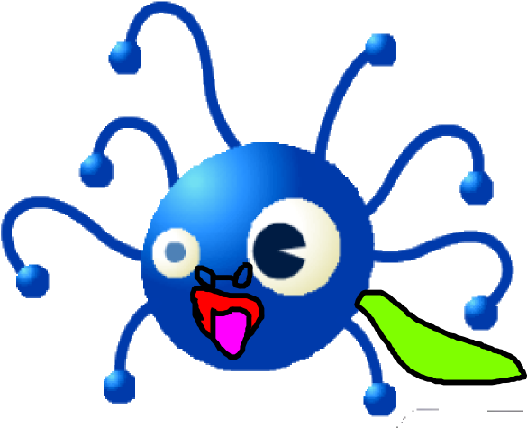 Small - Clip Art Computer Virus Icon (600x490), Png Download