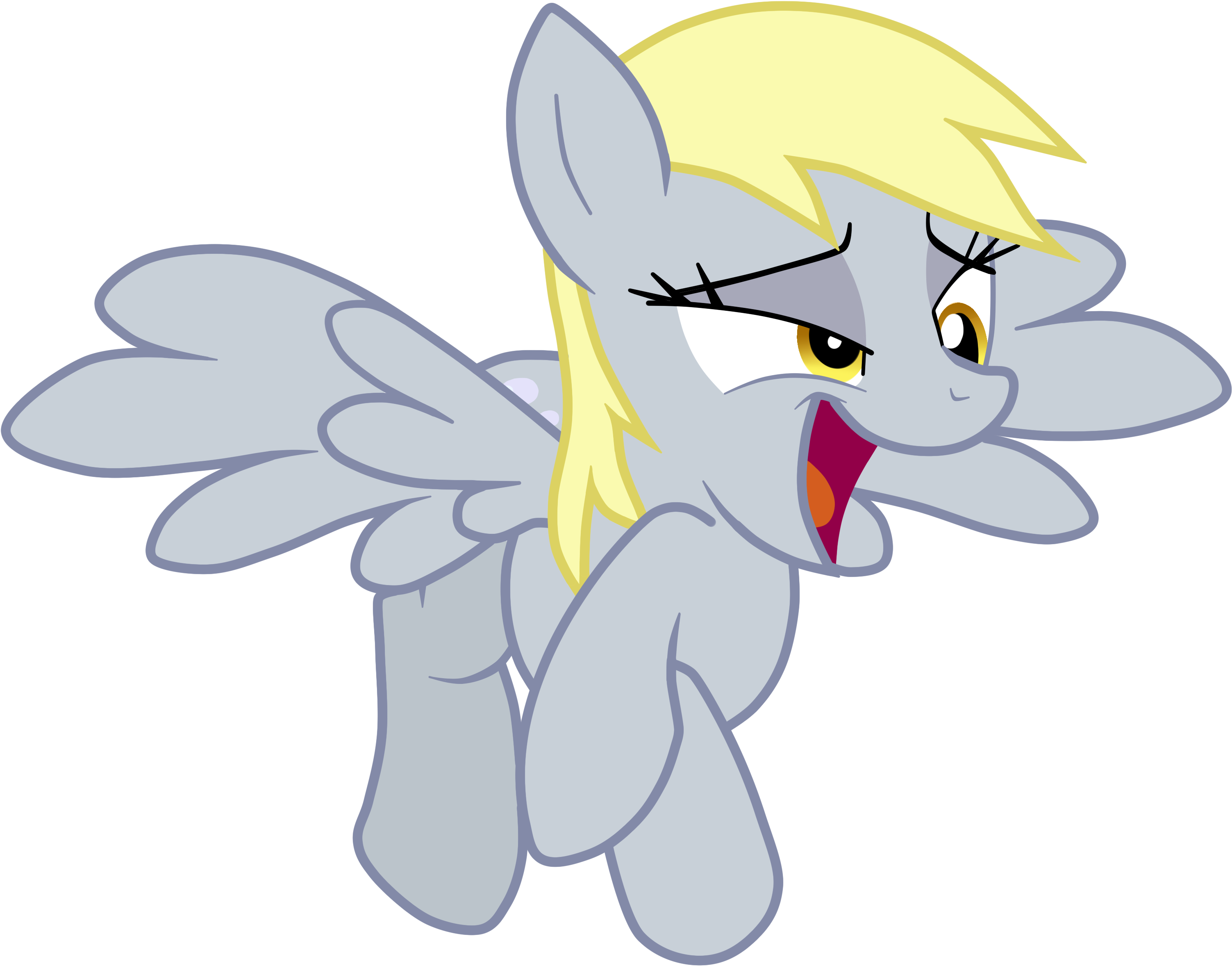 Vector Library Stock Derp Transparent Background - Derpy Hooves (3400x2850), Png Download