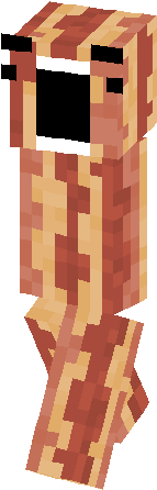 Derpy Bacon Strip Skin - Derpy Minecraft Skin (317x453), Png Download