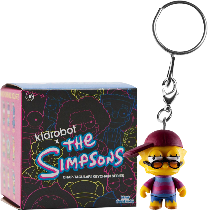 Crap-tacular Blind Box 2” Vinyl Keychain - Fun Rugs Simpsons Sk8 Pro Rug 19 X 29 Inches (723x732), Png Download