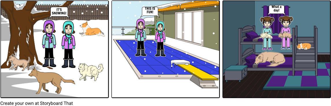 The Twin's Snow - Cartoon (1164x385), Png Download