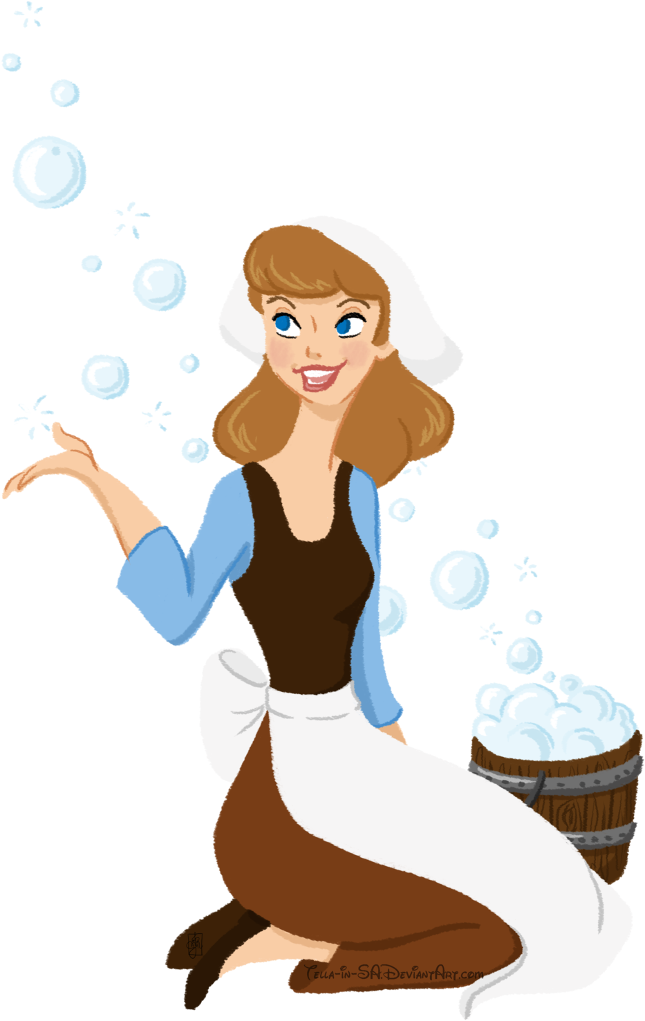 Cinderella By Tella In Sa - Peasant Princess (1024x1572), Png Download