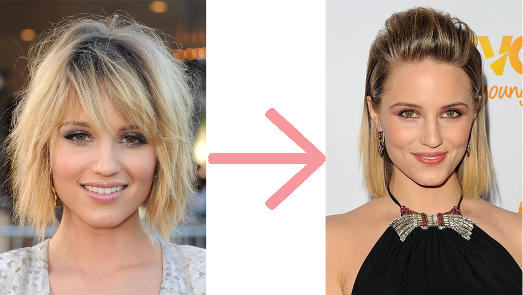 Tease The Roots To Add Volume, Then Pin Them Back For - Rock N Roll Bob Haircut (1062x600), Png Download
