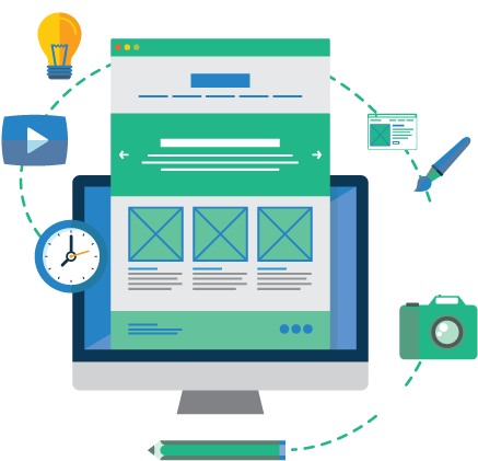 6804 Icons Newsletter - Web Design (800x600), Png Download