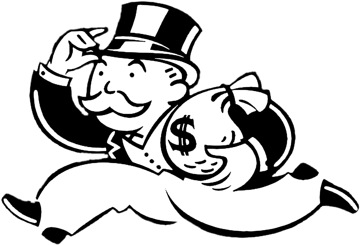 Monopoly Banker - Monopoly Man (1280x926), Png Download