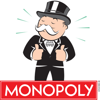 404 Page Not Found - Bi-fold Wallet - Mr. Monopoly Thumbs Up Pose/dollar (350x349), Png Download