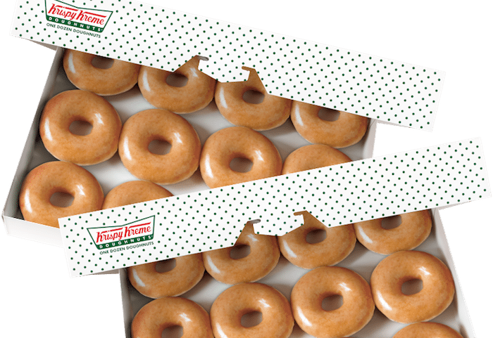 Svg Black And White Doughnut Clipart Krispy Kreme Doughnuts - Krispy Kreme Chocolate Sprinkles (700x481), Png Download