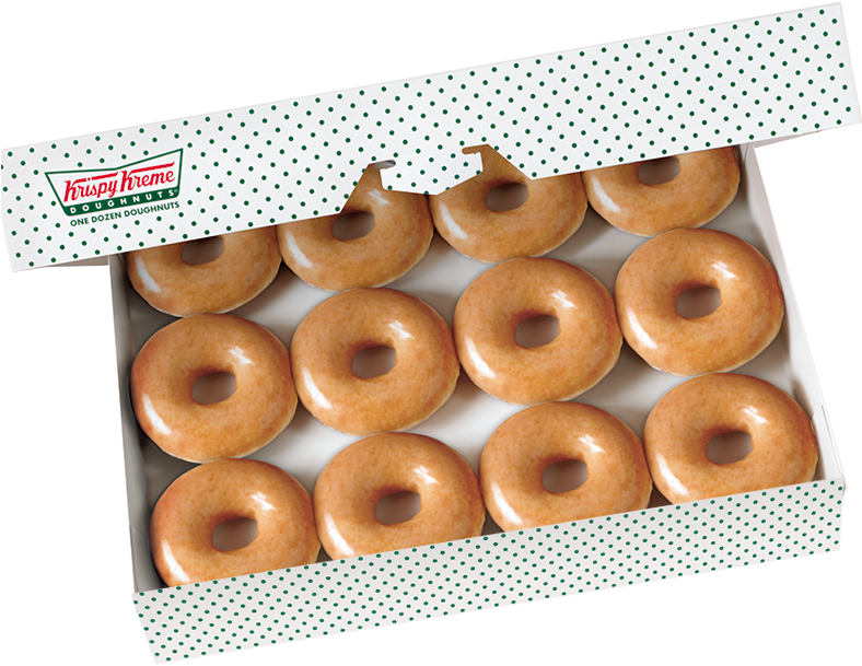 Krispy Kreme Donuts - Krispy Kreme Original Glazed Dozen (800x800), Png Download