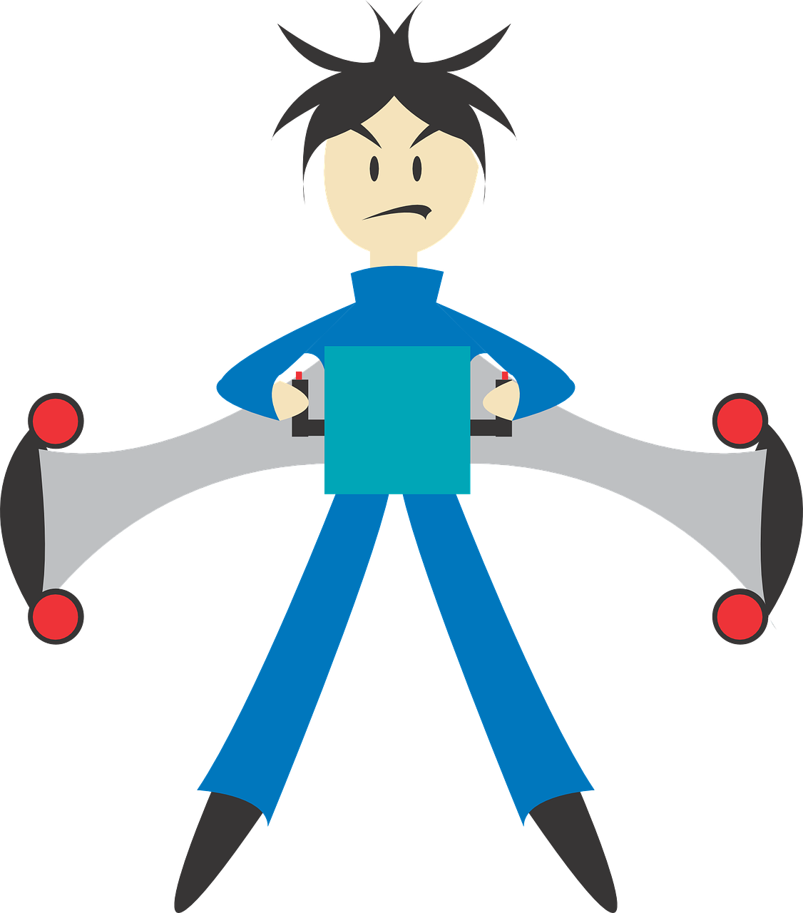 Small - Man With Jetpack Animated (522x593), Png Download