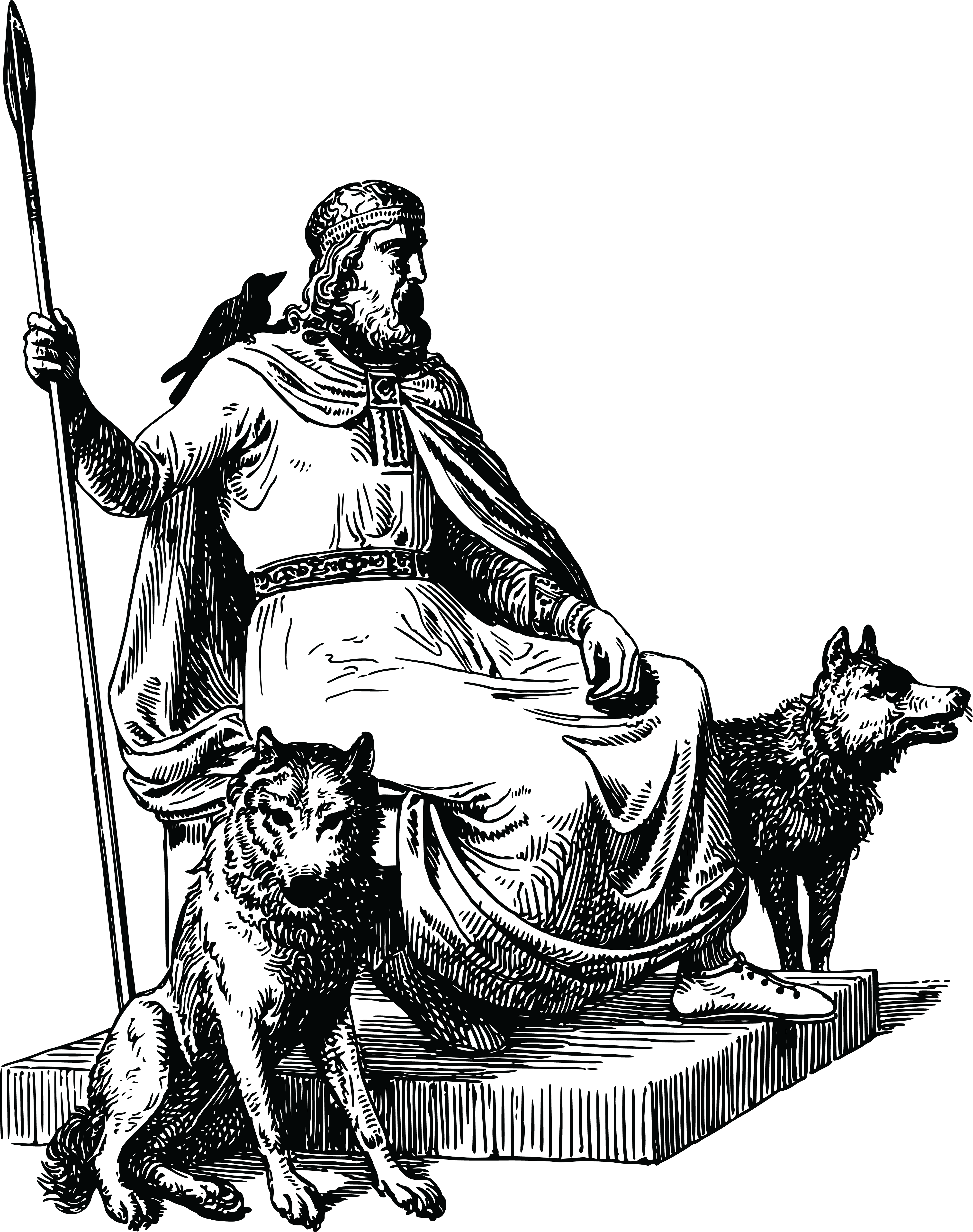 , , - Odin And Thor: The Origins, History And Religious Evolution (4000x5063), Png Download
