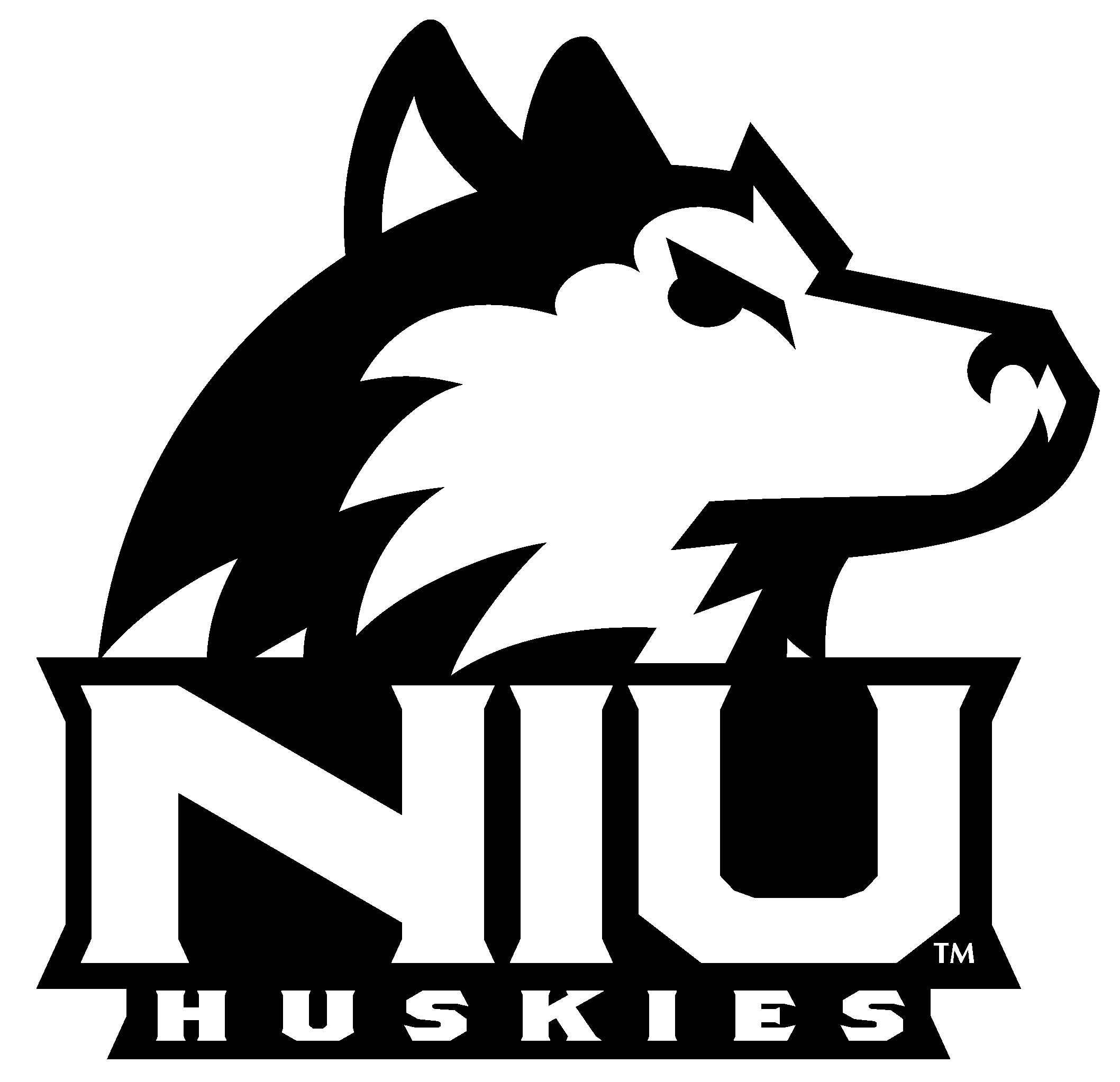 Image Transparent Stock Huskies Logo Png Transparent - Niu Huskie (2400x2400), Png Download