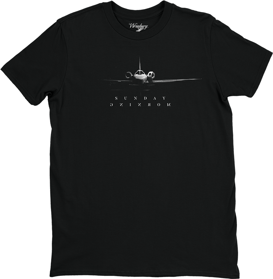 Sunday Morning Jetpack Tee - Black Champion T Shirt (1000x1000), Png Download