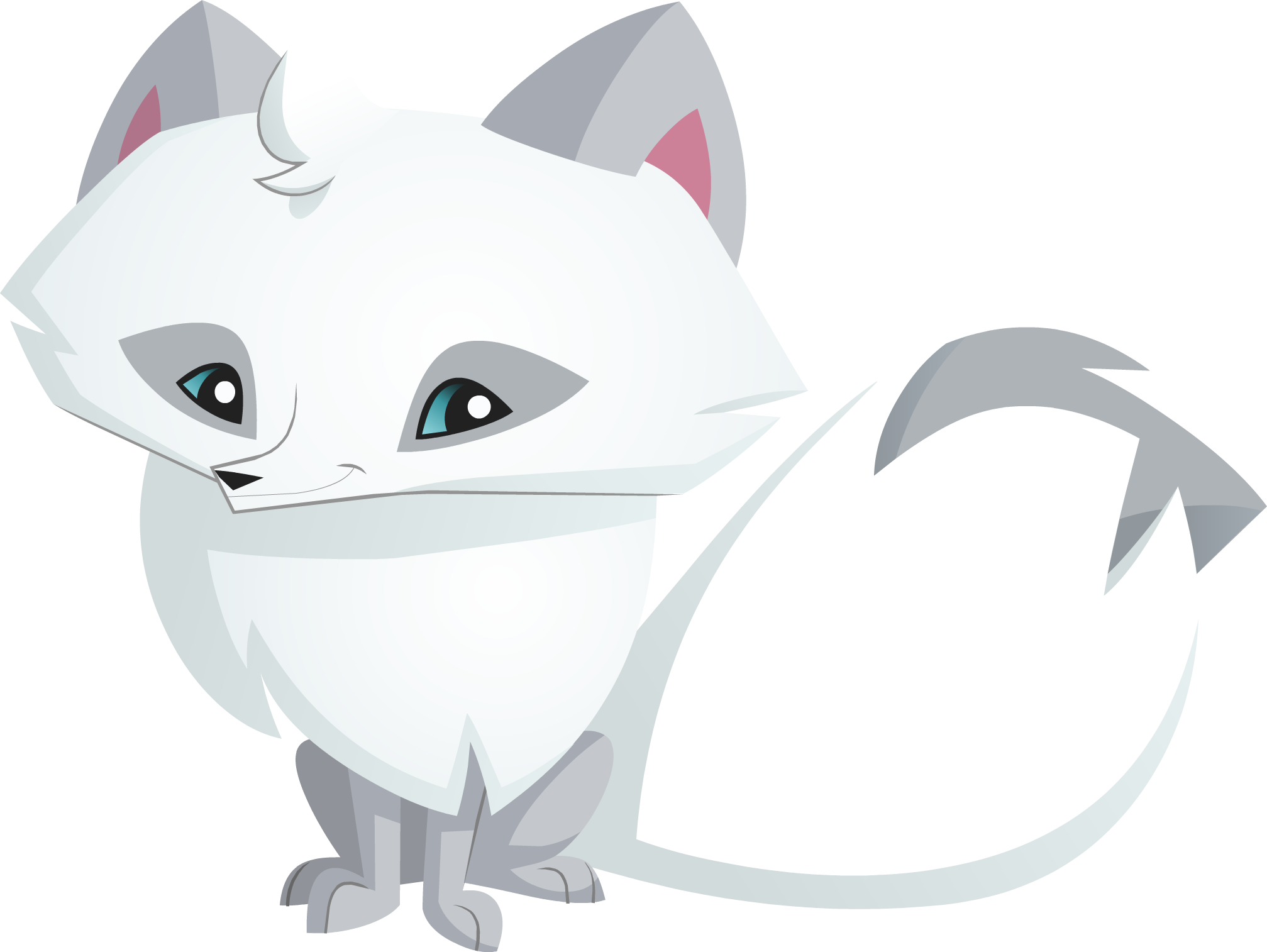 Animal Jam Artic Fox (2000x1503), Png Download