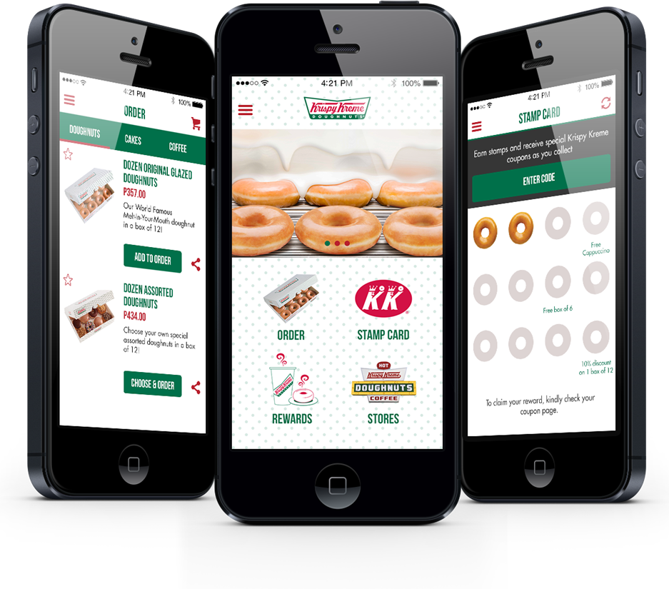 Krispy Kreme - Krispy Kreme App (937x825), Png Download