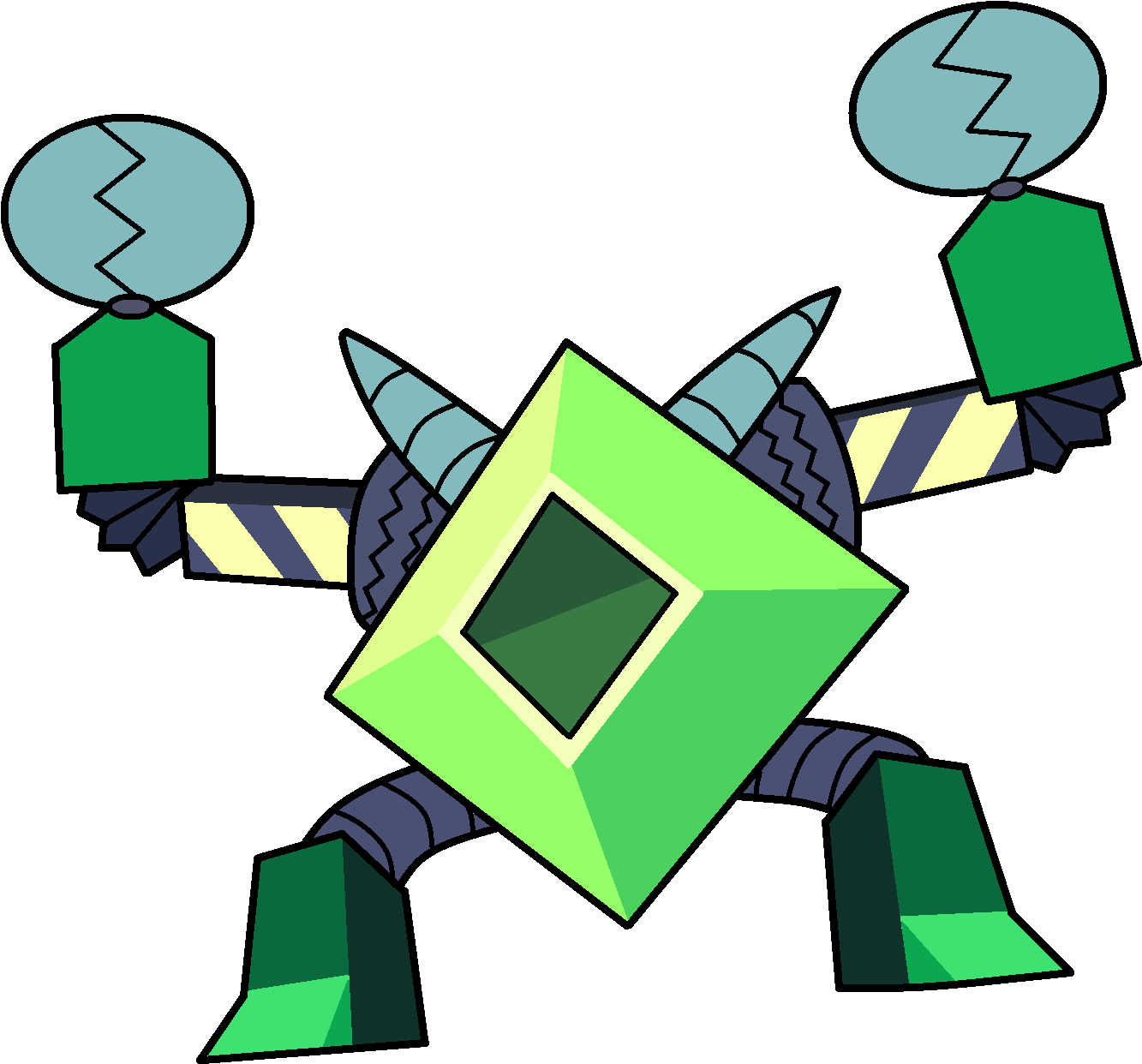 Robo Da Peridot - Peridot Steven Universe Robot (1626x1282), Png Download